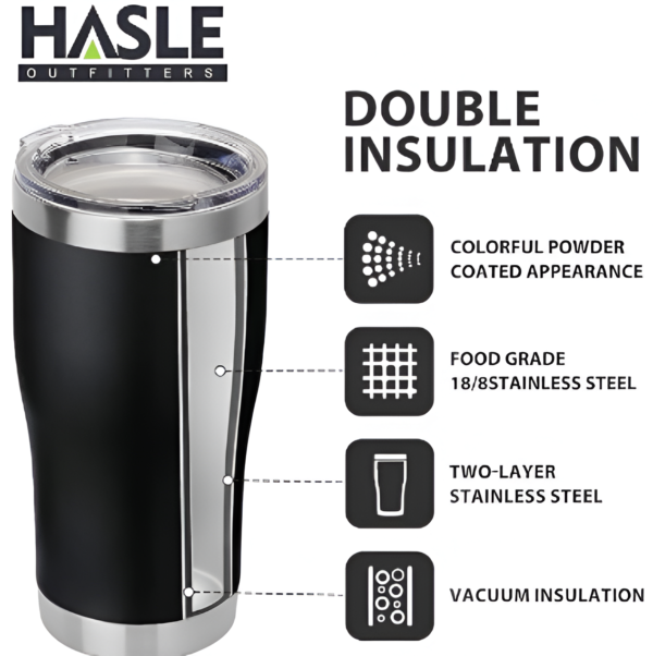 HASLE OUTFITTERS 20 oz Tumbler Bulk, Stainless Steel Tumblers - Image 6