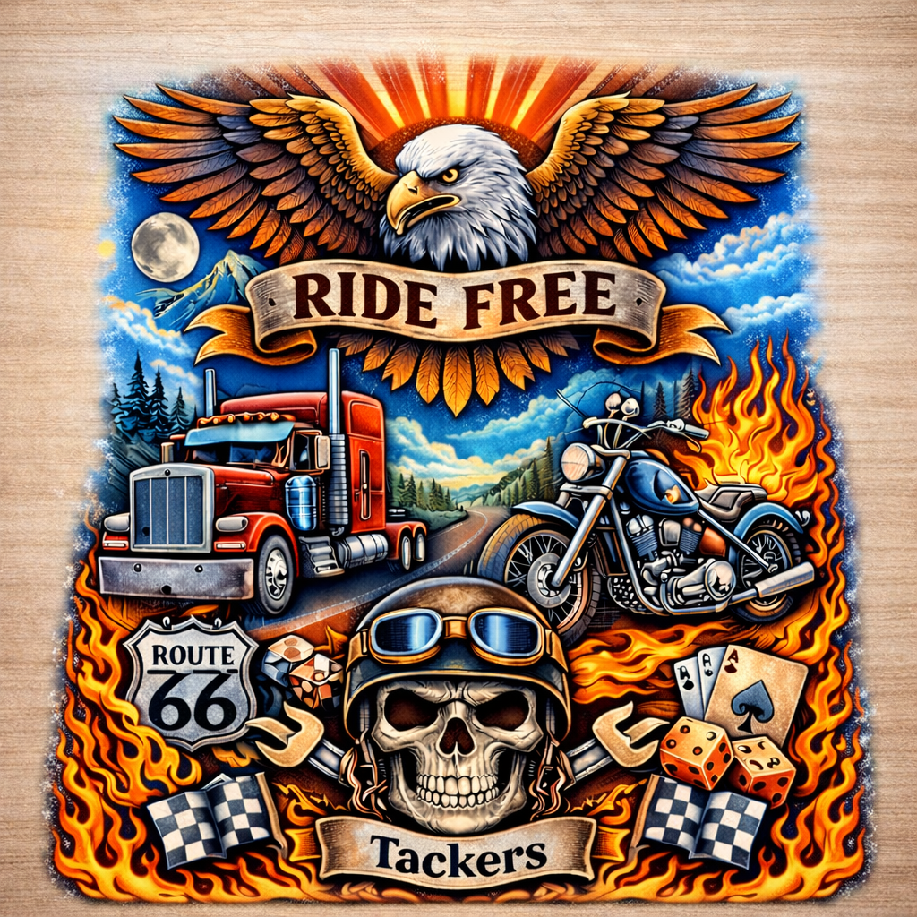 UV DTF Custom Biker Design