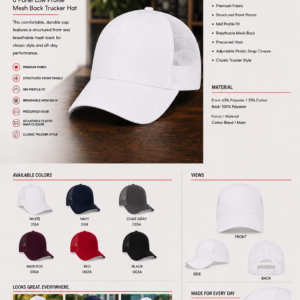 Premium Trucker Mesh Cap 83-1239