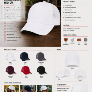 Premium Trucker Mesh Cap