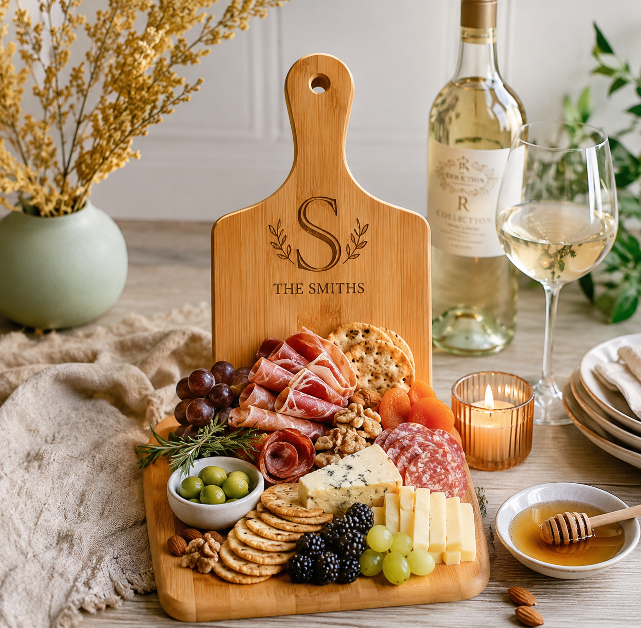 Customized Bamboo Charcuterie Board